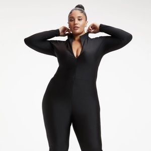 Black full body catsuit